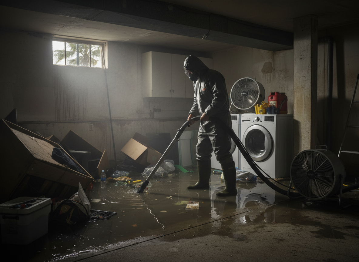 Basement flood cleanup in Rancho Palos Verdes