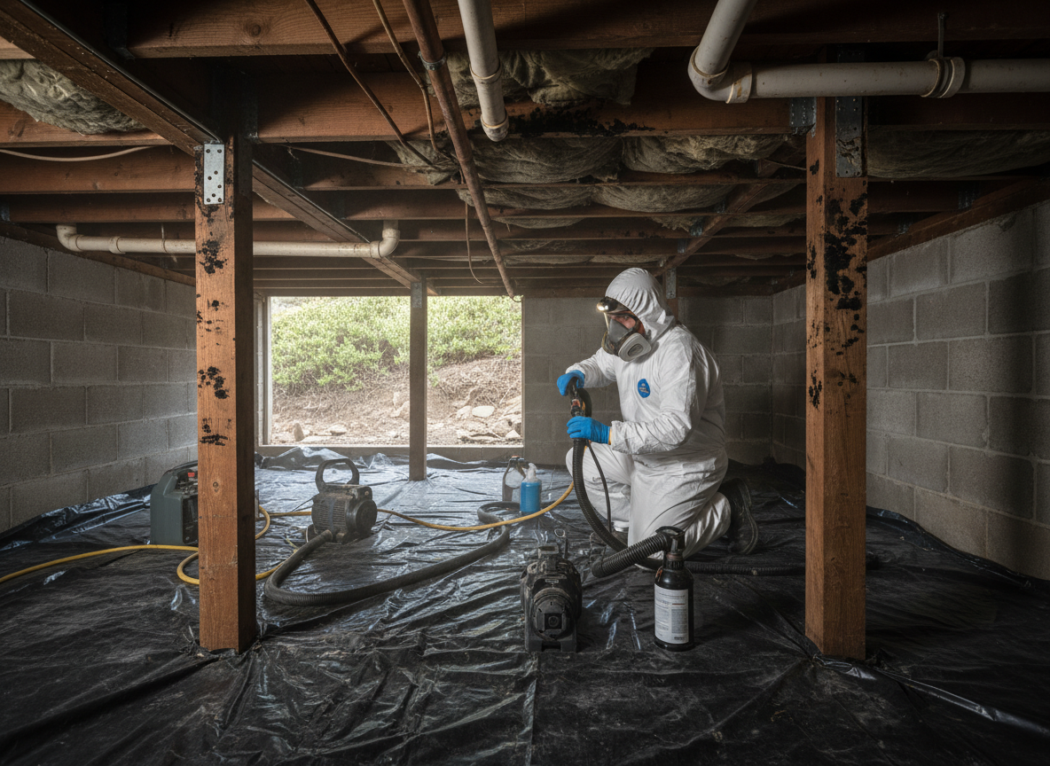 crawl space mold removal in Rancho Palos Verdes