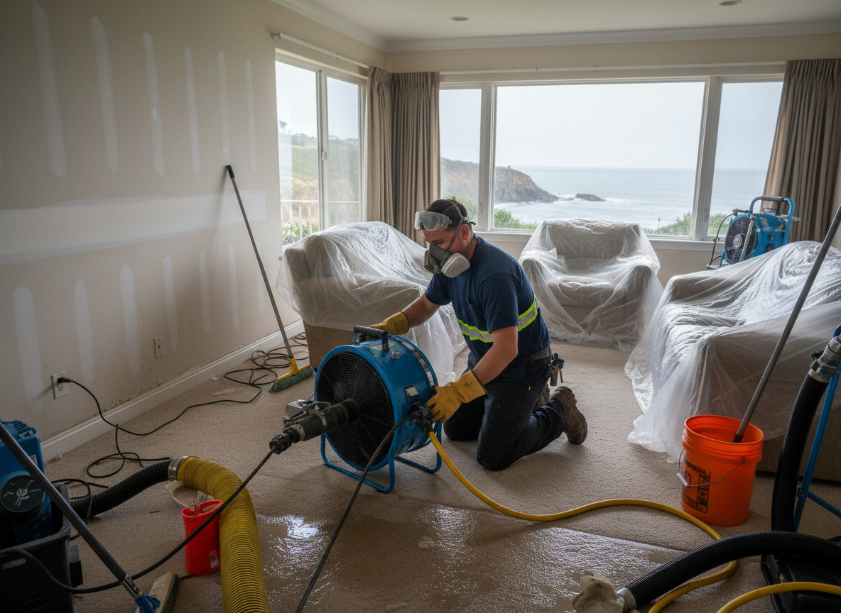 Water damage mitigation in Rancho Palos Verdes